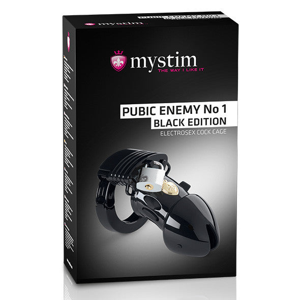 Mystim - Pubic Enemy No 1 Electrosex Cock Cage (Black) -  Metal Cock Cage (Non Vibration)  Durio.sg