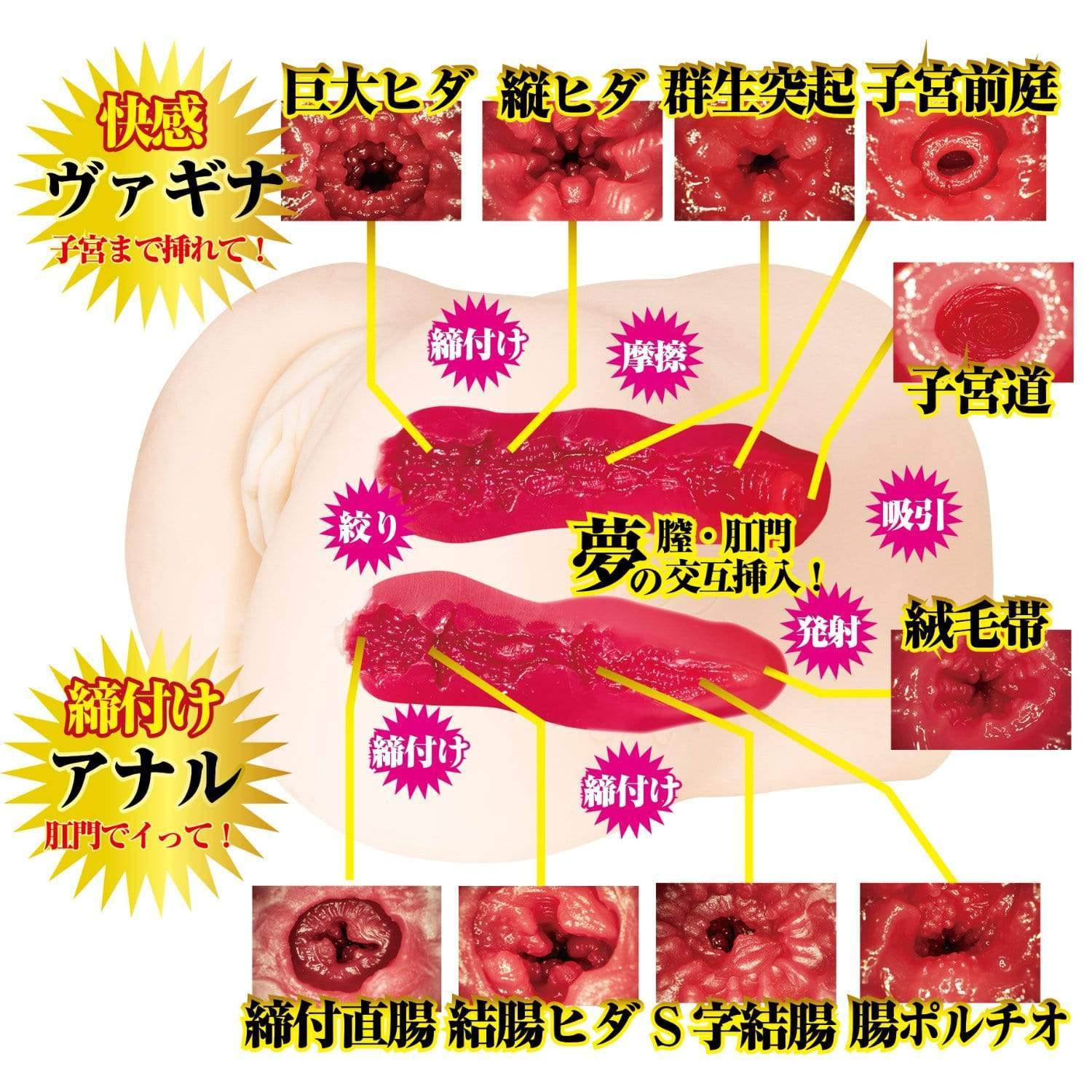 NPG - 2nd Generation Mini Finest Raw Waist Mari Rika Onahole 2.5kg (Beige) -  Masturbator Vagina (Non Vibration)  Durio.sg