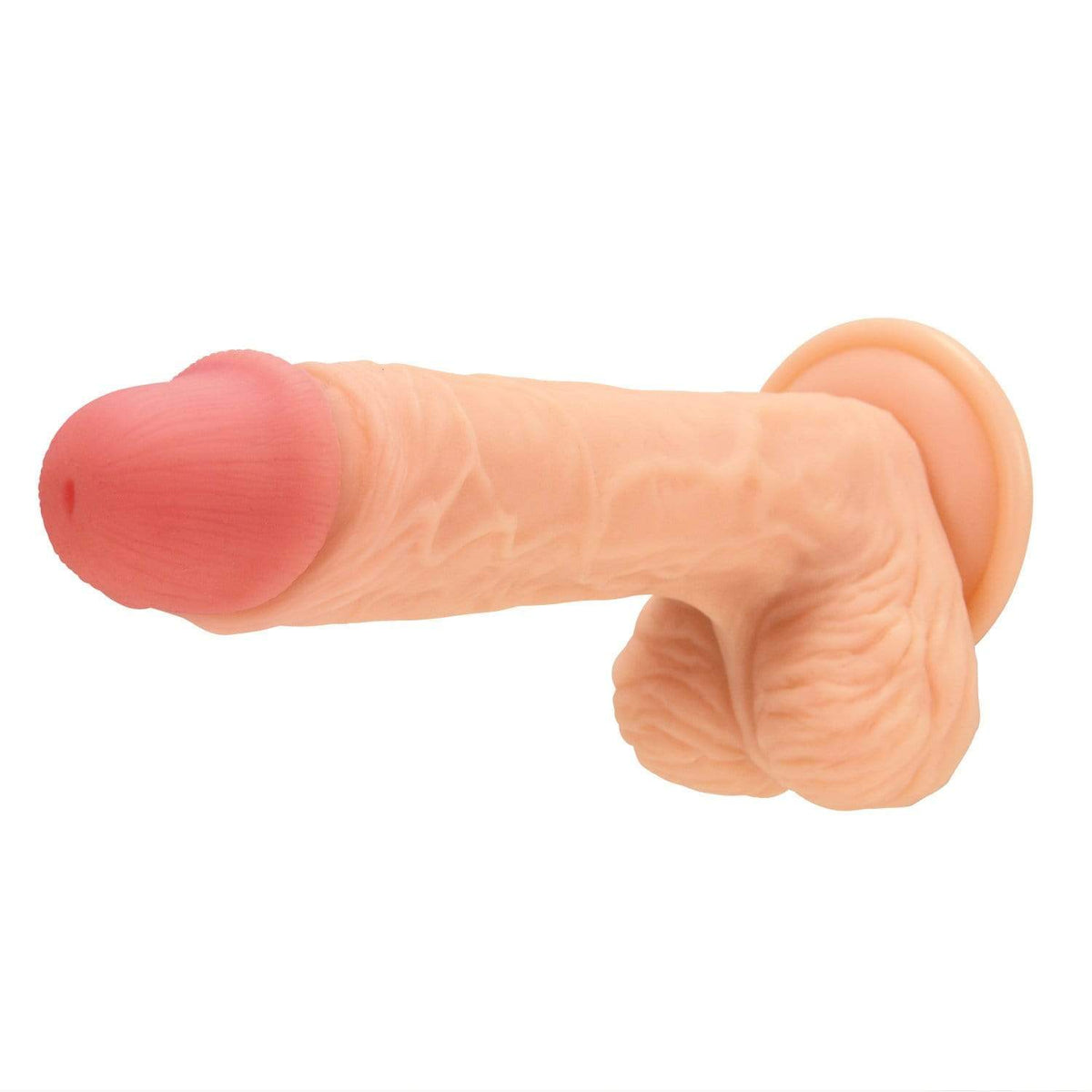 NPG - Bendable Realistic Dildo Number 1 (Beige) -  Realistic Dildo with suction cup (Non Vibration)  Durio.sg
