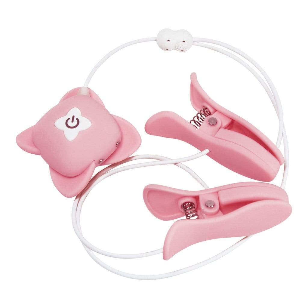 NPG - Emi Fukada Nipple Love Vibrating Nipple Clamps (Pink) -  Nipple Clamps (Vibration) Non Rechargeable  Durio.sg