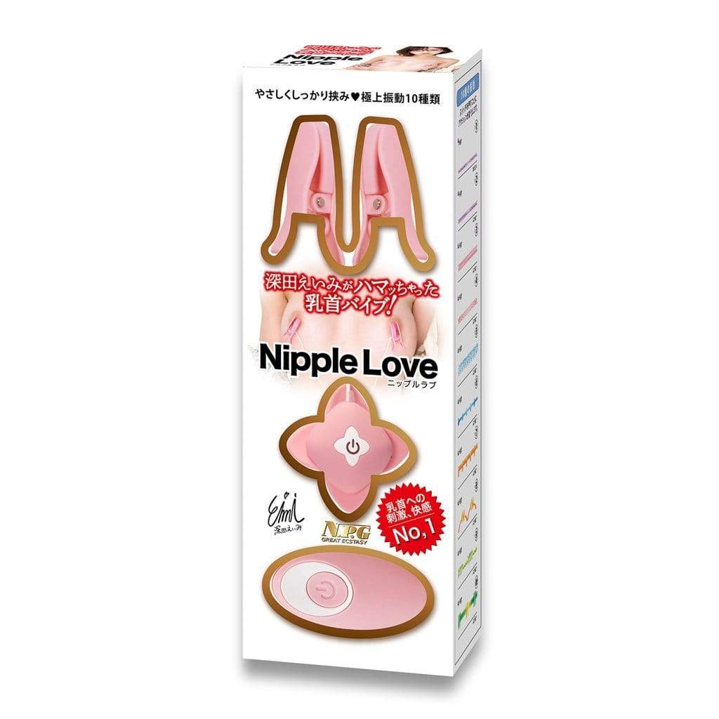 NPG - Emi Fukada Nipple Love Vibrating Nipple Clamps (Pink) -  Nipple Clamps (Vibration) Non Rechargeable  Durio.sg