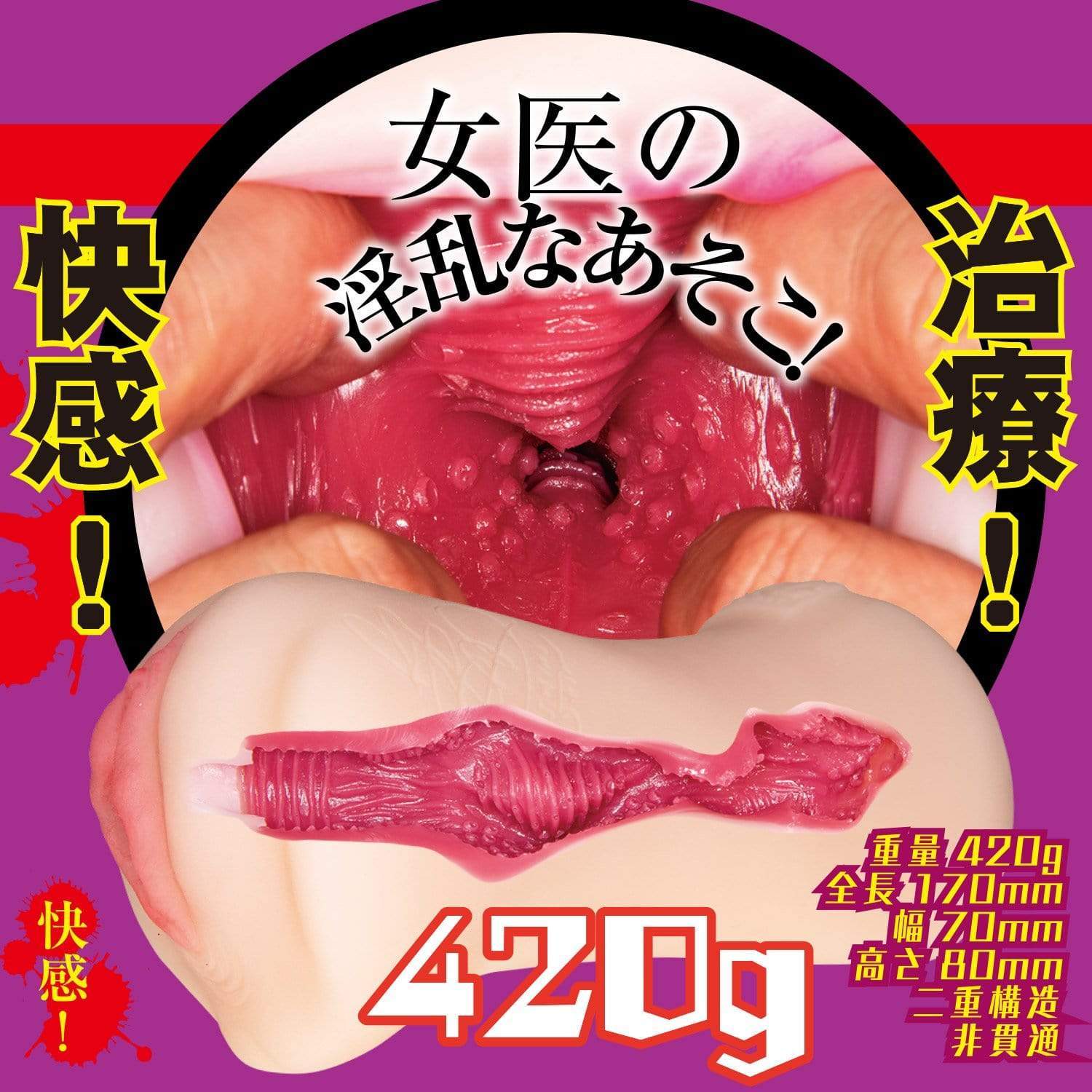 NPG - Filthy Doctor Clinic Insertion Treatment Sho Nishino Onahole (Beige) -  Masturbator Vagina (Non Vibration)  Durio.sg