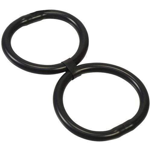 NPG - Via Power Double Cock Ring (Black) -  Cock Ring (Non Vibration)  Durio.sg