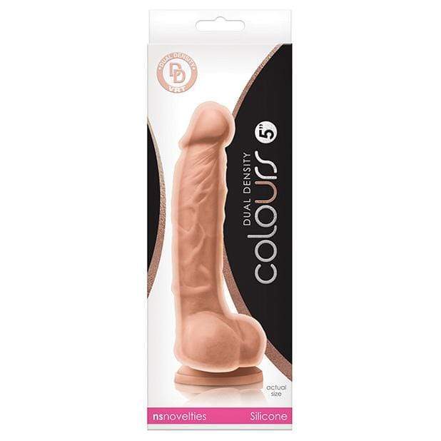 NS Novelties - Colours Dual Density Realistic Dildo 5" (Beige) -  Realistic Dildo with suction cup (Non Vibration)  Durio.sg