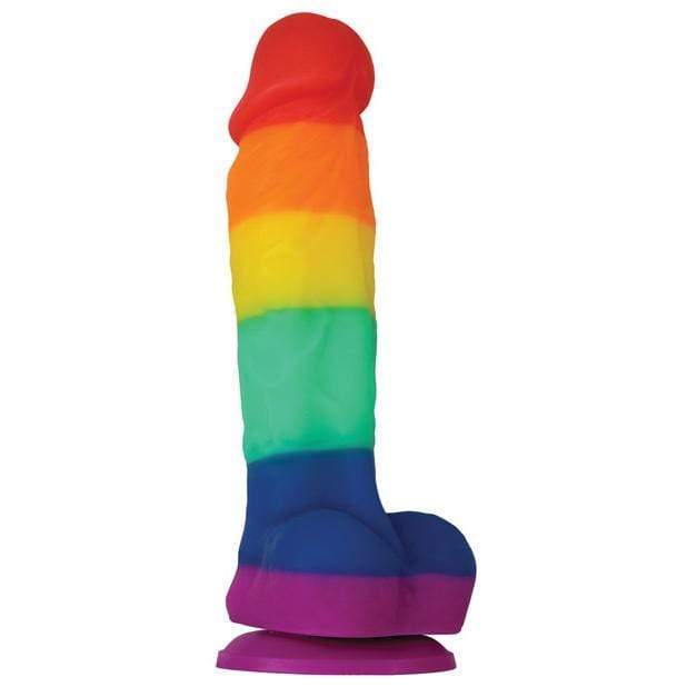 NS Novelties - Colours Pride Edition Silicone Dildo with Suction Cup 5" (Multi Colour) -  Realistic Dildo with suction cup (Non Vibration)  Durio.sg