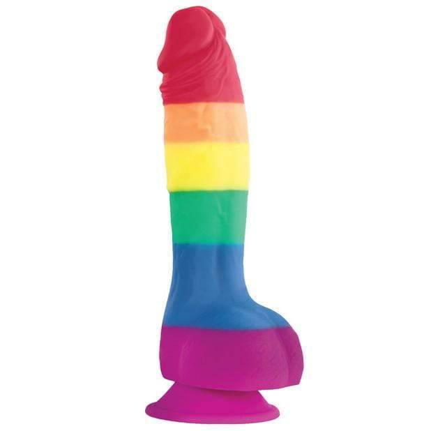 NS Novelties - Colours Pride Edition Silicone Dildo with Suction Cup 6" (Multi Colour) -  Realistic Dildo with suction cup (Non Vibration)  Durio.sg