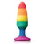 NS Novelties - Colours Pride Edition Silicone Pleasure Anal Plug Medium (Multi Colour) -  Anal Plug (Non Vibration)  Durio.sg