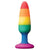 NS Novelties - Colours Pride Edition Silicone Pleasure Anal Plug Small (Multi Colour) -  Anal Plug (Non Vibration)  Durio.sg