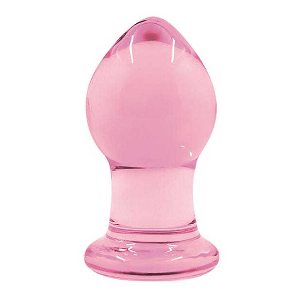 NS Novelties - Crystal Premium Glass Butt Plug Small (Pink) -  Glass Anal Plug (Non Vibration)  Durio.sg