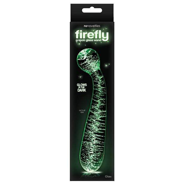 NS Novelties - Firefly Glow In The Dark Glass G Spot Wand Massager (Clear) -  Glass Dildo (Non Vibration)  Durio.sg