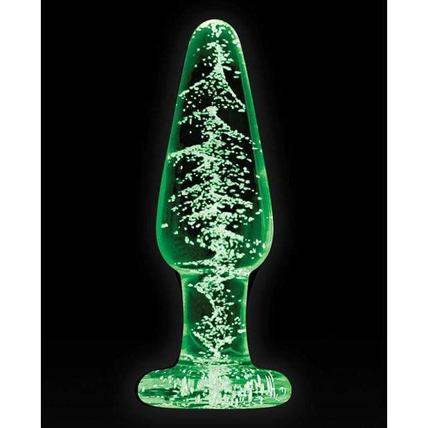 NS Novelties - Firefly Glow In The Dark Glass Tapered Anal Plug Medium (Clear) -  Glass Anal Plug (Non Vibration)  Durio.sg