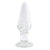 NS Novelties - Firefly Glow In The Dark Glass Tapered Anal Plug Small (Clear) -  Glass Anal Plug (Non Vibration)  Durio.sg