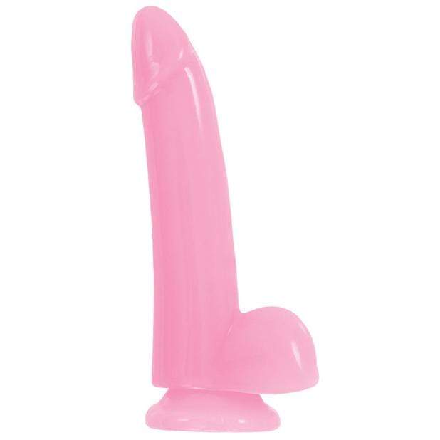 NS Novelties - Firefly Glow In The Dark Smooth Glowing Dong 5" (Pink) -  Realistic Dildo with suction cup (Non Vibration)  Durio.sg