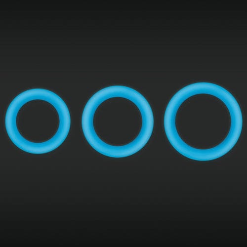 NS Novelties - Firefly Glow in the Dark Silicone Halo Cock Ring Medium (Blue) -  Silicone Cock Ring (Non Vibration)  Durio.sg