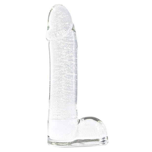NS Novelties - Firefly Glow in the Dark Smooth Glass Ballsey Dildo 4" (Clear) -  Glass Dildo (Non Vibration)  Durio.sg