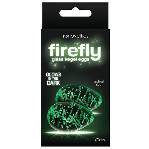 NS Novelties - Firefly Glows In The Dark Glass Kegel Eggs (Green) -  Kegel Balls (Glass)  Durio.sg