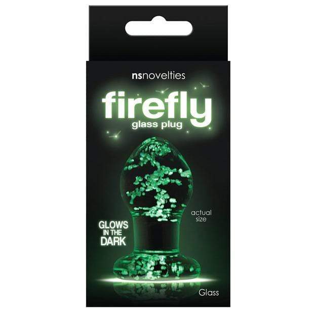 NS Novelties - Firefly Growing Clear Glass Anal Plug Small (Green) -  Glass Anal Plug (Non Vibration)  Durio.sg