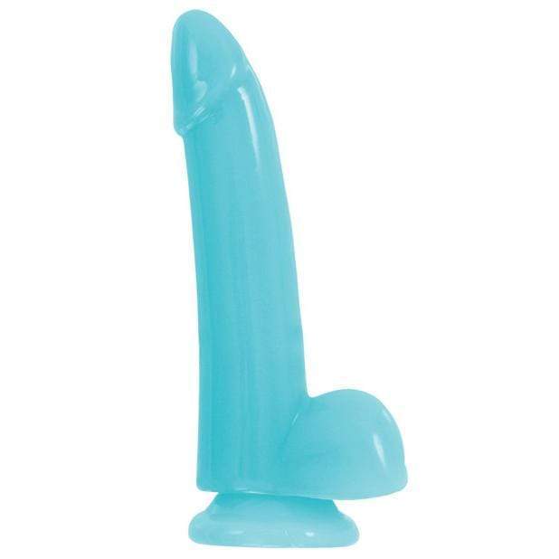 NS Novelties - Firefly Smooth Glowing Dong 5" (Blue) -  Realistic Dildo with suction cup (Non Vibration)  Durio.sg