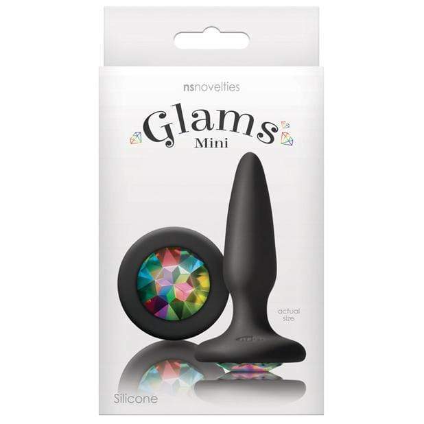 NS Novelties - Glams Mini Rainbow Gem Anal Plug (Black) -  Anal Plug (Non Vibration)  Durio.sg