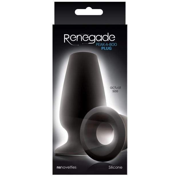 NS Novelties - Renegade Peek A Boo Opened Butt Plug (Black) -  Anal Plug (Opened)  Durio.sg