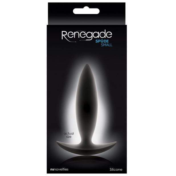 NS Novelties - Renegade Spade Small Butt Plug (Black) -  Anal Plug (Non Vibration)  Durio.sg