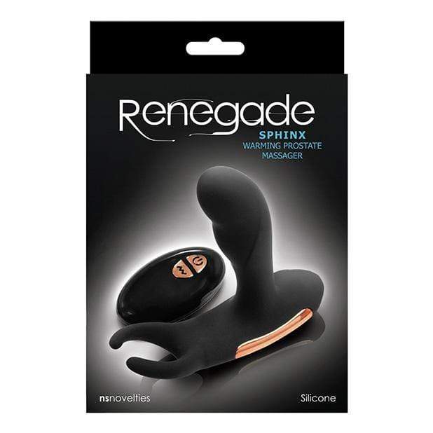 NS Novelties - Renegade Sphinx Warming Prostate Massager (Black) -  Prostate Massager (Vibration) Rechargeable  Durio.sg