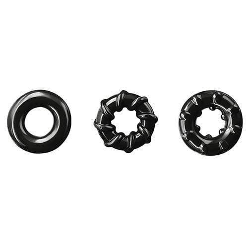 NS Novelties - Renegade Super Stretchable Dyno Cock Rings (Black) -  Cock Ring (Non Vibration)  Durio.sg
