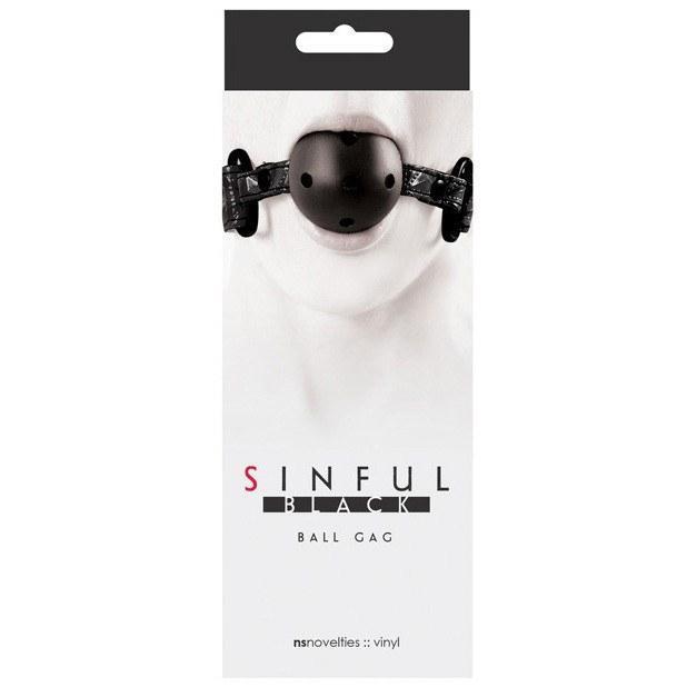 NS Novelties - Sinful Ball Gag (Black) -  Ball Gag  Durio.sg