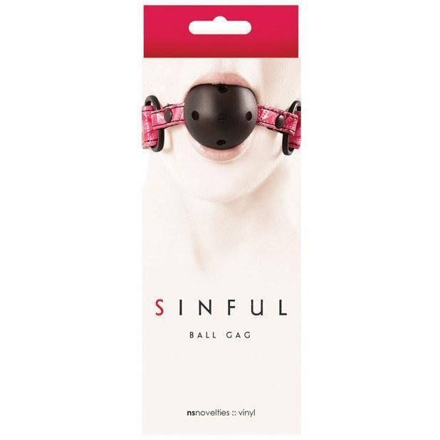 NS Novelties - Sinful Ball Gag (Pink) -  Ball Gag  Durio.sg