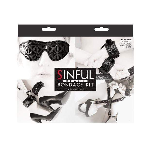 NS Novelties - Sinful Bondage BDSM Kit (Black) -  BDSM Set  Durio.sg