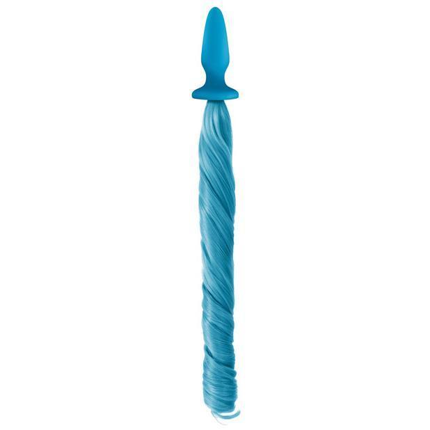 NS Novelties - Unicorn Tails Silicone Butt Plug (Pastel Blue) -  Anal Plug (Non Vibration)  Durio.sg
