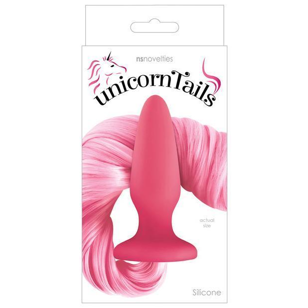 NS Novelties - Unicorn Tails Silicone Butt Plug (Pink) -  Anal Plug (Non Vibration)  Durio.sg