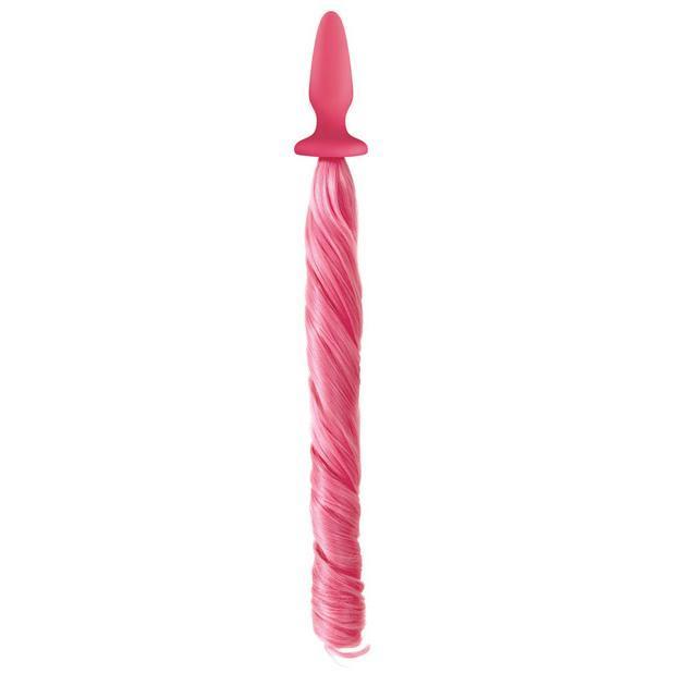 NS Novelties - Unicorn Tails Silicone Butt Plug (Pink) -  Anal Plug (Non Vibration)  Durio.sg