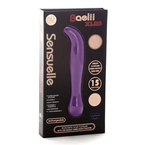 NU - Sensuelle Baelii Flexible G Spot XLR8 Turbo Boost Vibrator (Purple) -  G Spot Dildo (Vibration) Rechargeable  Durio.sg