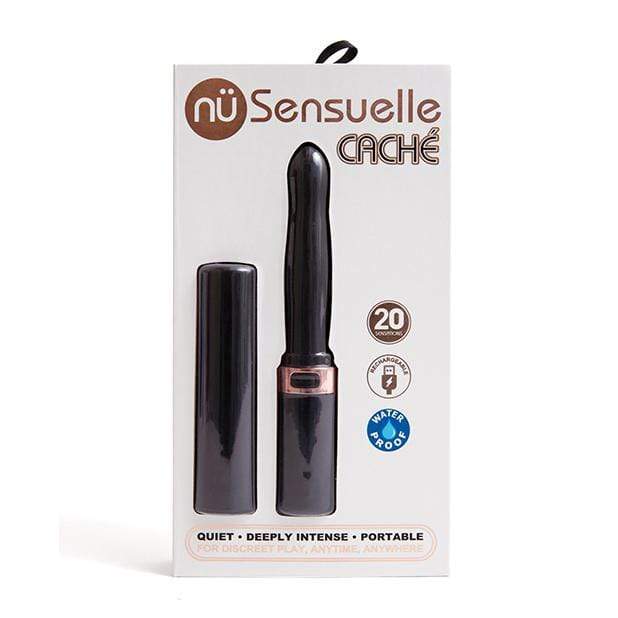 NU - Sensuelle Cache 20 Functions Covered Lip Stick Vibrator (Black) -  Discreet Toys  Durio.sg