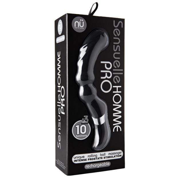 NU - Sensuelle Homme Rechargeable Prostate Massager (Black) -  Prostate Massager (Vibration) Rechargeable  Durio.sg