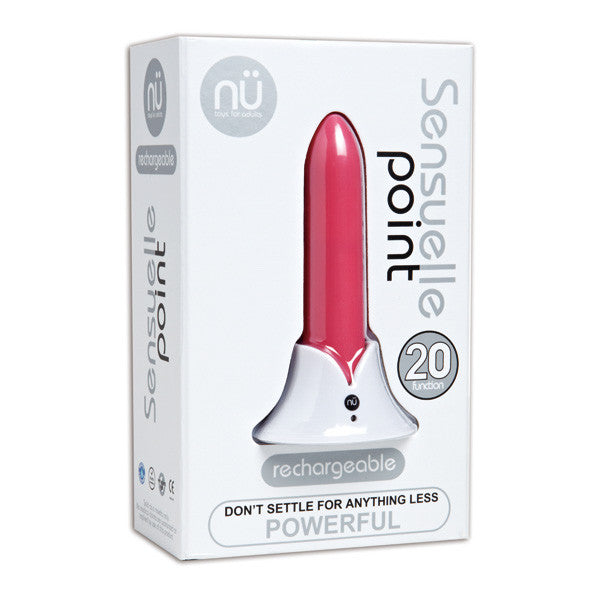 NU - Sensuelle Point Rechargeable Bullet Vibrator (Pink) -  G Spot Dildo (Vibration) Rechargeable  Durio.sg