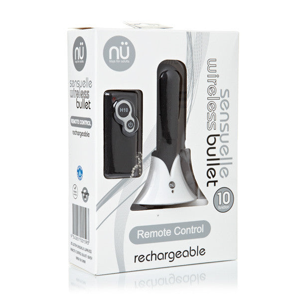 NU - Sensuelle Remote Control Wireless Bullet Vibrator (Black) -  Wireless Remote Control Egg (Vibration) Rechargeable  Durio.sg