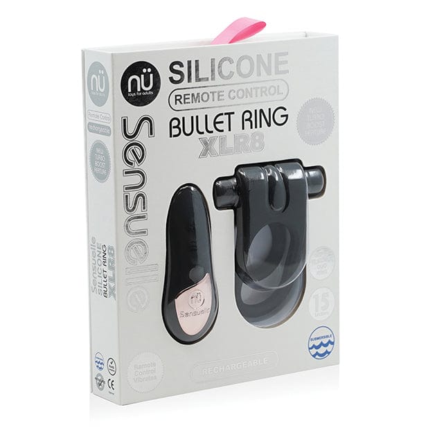 NU - Sensuelle Silicone Remote Control XLR8 Turbo Boost Vibrating Cock Ring (Black) -  Remote Control Cock Ring (Vibration) Rechargeable  Durio.sg