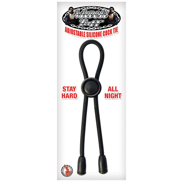 Nasstoys - Mack Tuff Adjustable Silicone Cock Tie Cock Ring (Black) -  Silicone Cock Ring (Non Vibration)  Durio.sg