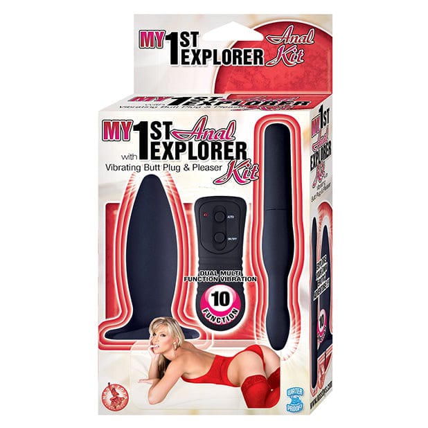 Nasstoys - My 1st Anal Explorer Kit Vibrating Butt Plug and Pleaser (Black) -  Anal Kit (Vibration) Non Rechargeable  Durio.sg