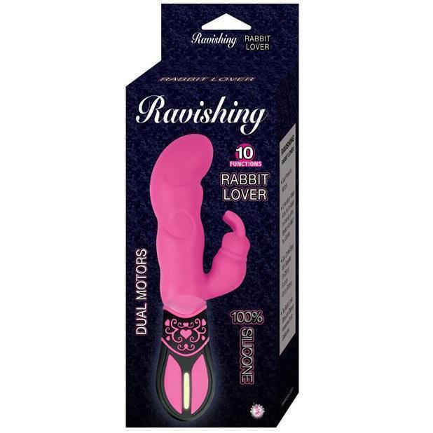 Nasstoys - Ravishing Rabbit Lover (Pink) -  Rabbit Dildo (Vibration) Non Rechargeable  Durio.sg