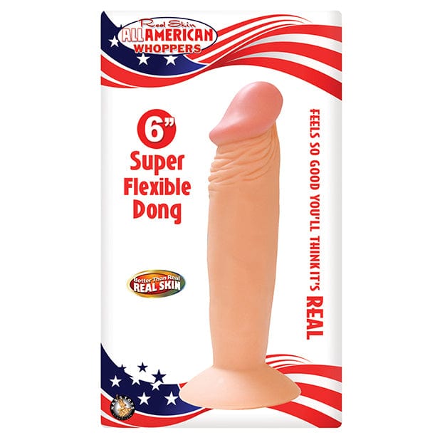 Nasstoys - Real Skin All American Whoppers Flexible Dong Realistic Dildo with Balls 6&quot; (Beige) -  Realistic Dildo with suction cup (Non Vibration)  Durio.sg