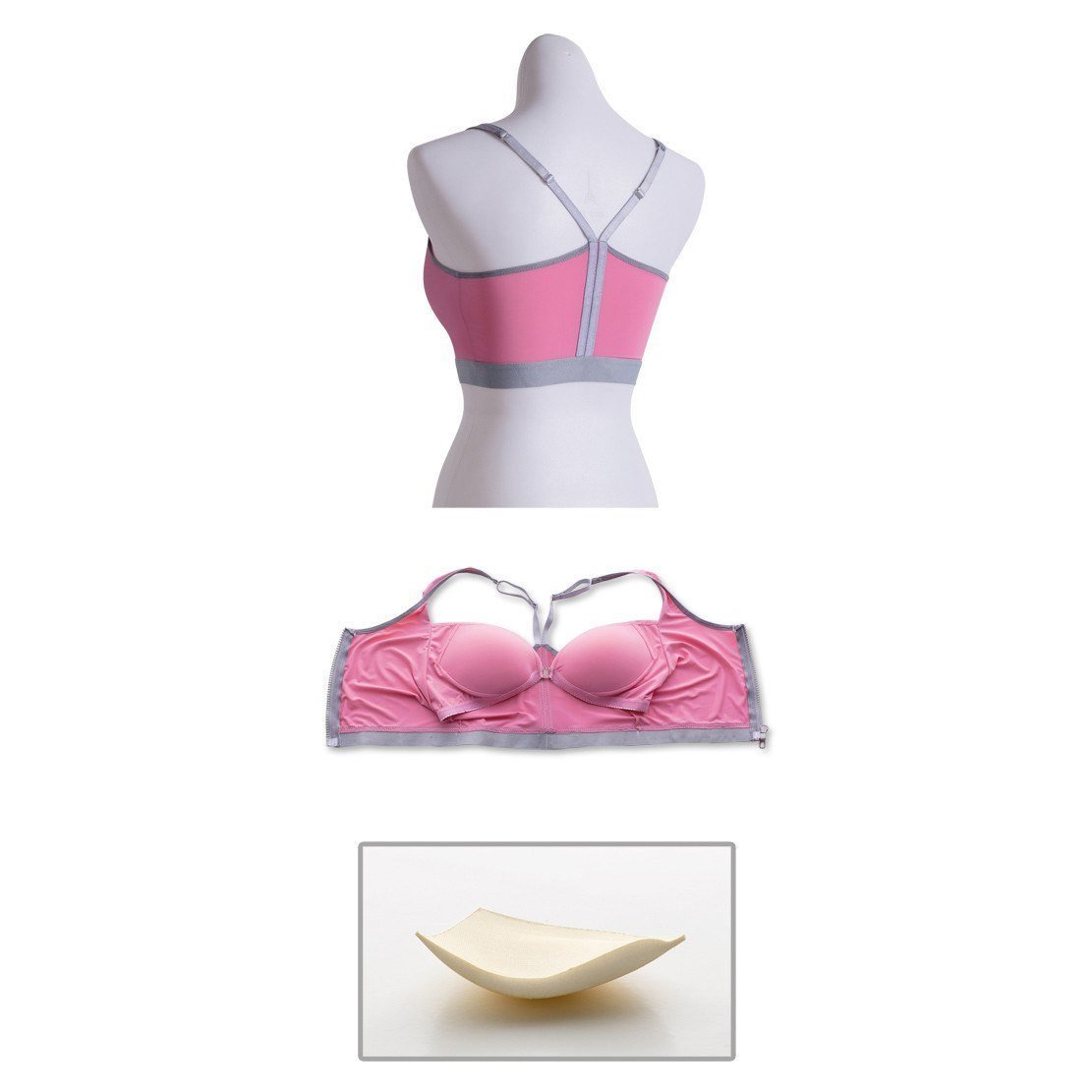Naya Nina - Enjoy Sport Front Zipper No Rims Sports Underwear NA15180007-3 (Pink) -  Panties  Durio.sg