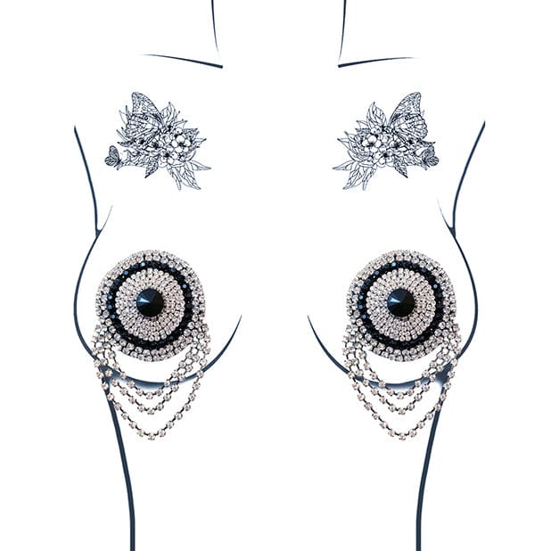 Neva Nude - Burlesque La Vie Boheme Jewel Reusable Silicone Pasties Nipple Covers O/S (Crystal) -  Nipple Covers  Durio.sg