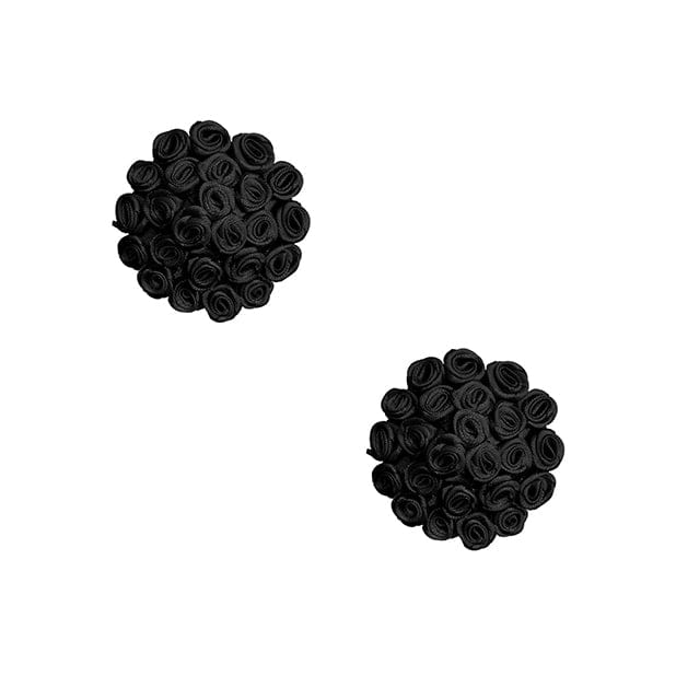 Neva Nude - Burlesque Nightfall Roses Reusable Silicone Pasties Nipple Covers O/S (Black) -  Nipple Covers  Durio.sg