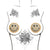 Neva Nude - Burlesque Smile Face Jewel Reusable Silicone Pasties Nipple Covers O/S (Gold) -  Nipple Covers  Durio.sg