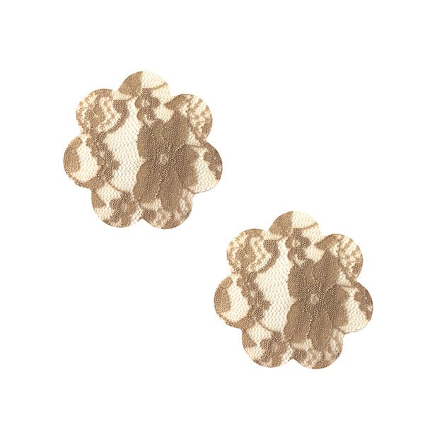 Neva Nude - Lace Petal Flower Pasties Nipple Covers O/S (Beige) -  Nipple Covers  Durio.sg
