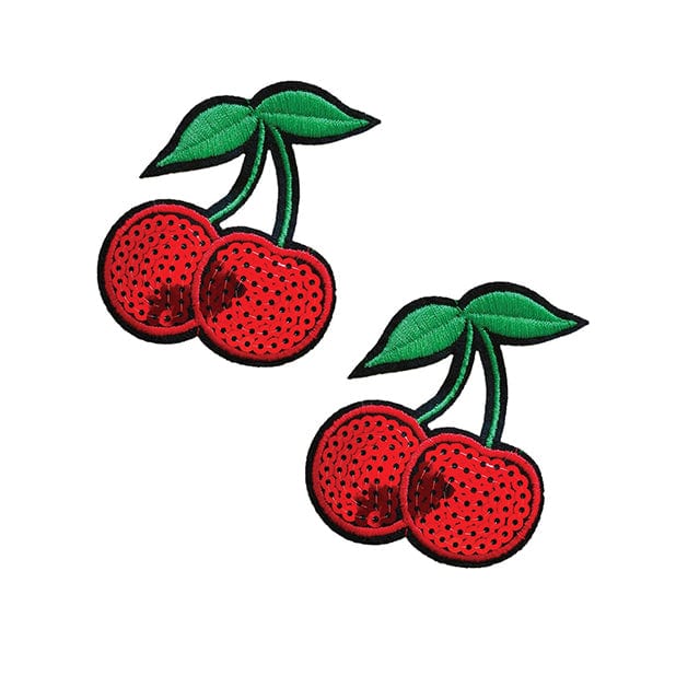 Neva Nude - Sequin Cherry Pasties Nipple Covers O/S (Red) -  Nipple Covers  Durio.sg
