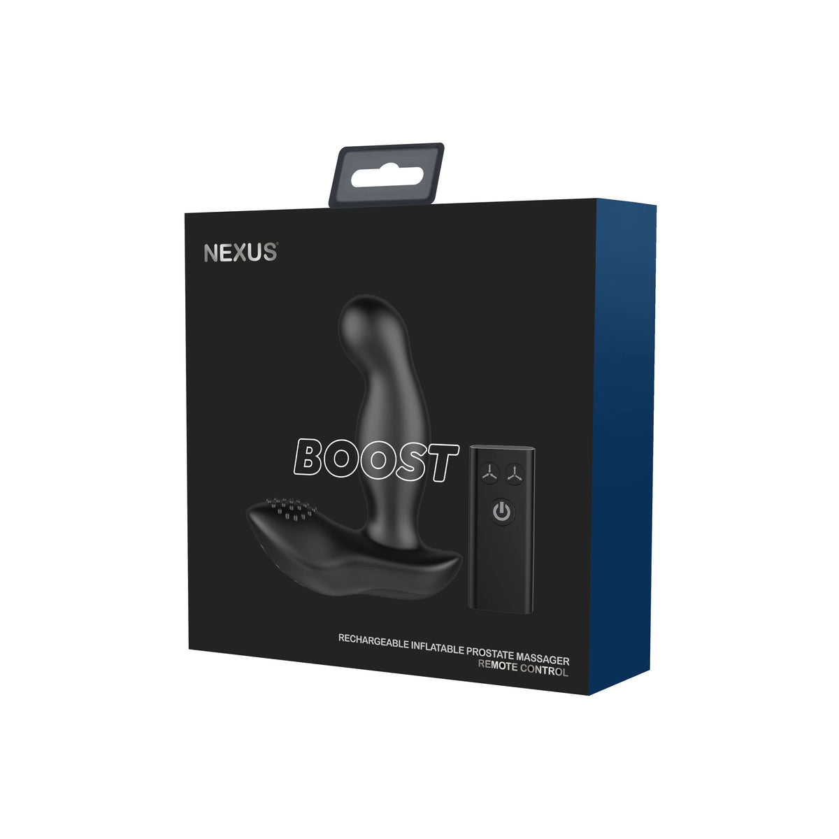 Nexus - Boost Rechargeable Inflatable Prostate Massager with Remote Control (Black) -  Prostate Massager (Vibration) Rechargeable  Durio.sg